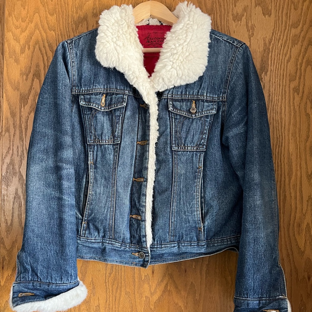 Jean & faux fur winter coat
